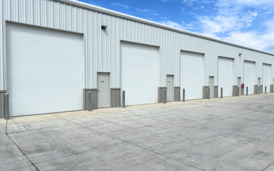 building with contractor bays and walk doors